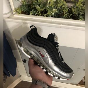 Nike Air Max 97 Silver Black size 6.5Y